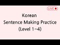 Korean sentence making practice level 14