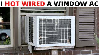 HVAC: Window AC Not Cooling (Window Air Conditioner Not Blowing Cold Air) Hot Wiring A Window AC!
