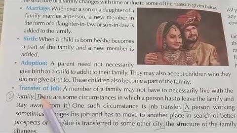 Class 4th Environmental Studies Chapter 2 My Family #structuralchangoffamily #Easy way to learn