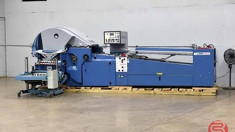 2006 MBO Perfection Navigator K800 Continuous Feed Paper Folder w/ ASP 66 Stacking / Pressing Unit
