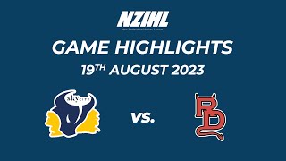 Game Highlights: SkyCity Stampede vs. Canterbury Red Devils - NZIHL 19th August 2023