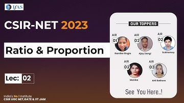 Ratio And Proportion Tricks CSIR-NET 2023 | IFAS