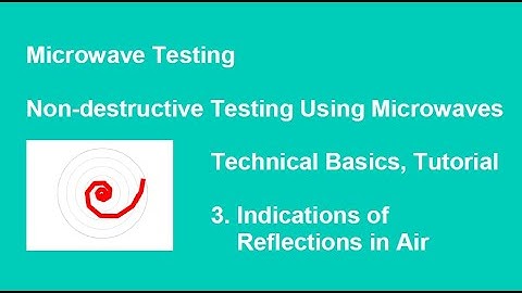 Non-Destructive Microwave Testing Technical Basics, Tutorial No. 3