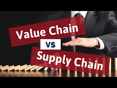 Video: Verschil Tussen Supply Chain En Value Chain