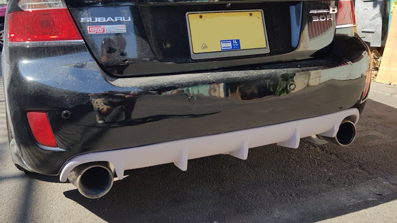 Custom rear diffuser for Subaru Legacy Spec.B (BLE) - Ставим кастомный ...