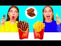 グミvs チョコレートvs リアルフライドポテトチャレンジ | おいしいキッチンのハック BooGaGa