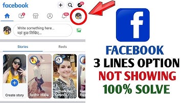 HOW TO FIX FACEBOOK 3 LINKS OPTION NOT SHOWING// 100% PROBLEM SOLVE