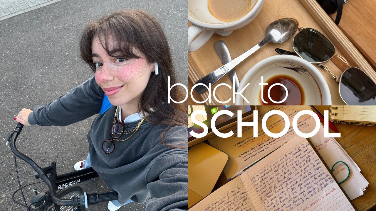 BACK TO SCHOOL 👩🏻‍💻📚☕️I Avrupada öğrencilik, erken uyanmak, fransızca ve yağmurlu günler