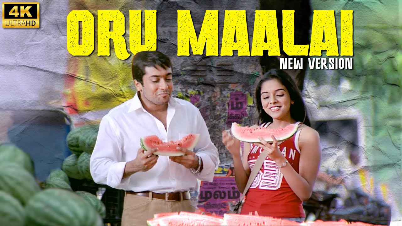Oru Maalai 4k Video Song || NEW VERSION || Suriya | Asin | Harris Jayaraj