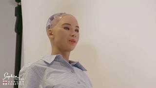 Sophia the Robot Learns to Draw Portraits
