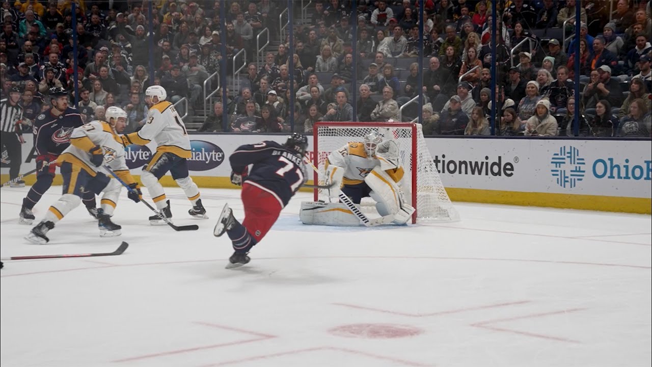 Five observations: Nick Blankenburg scores memorable first NHL goal in Blue  Jackets comeback - The Athletic