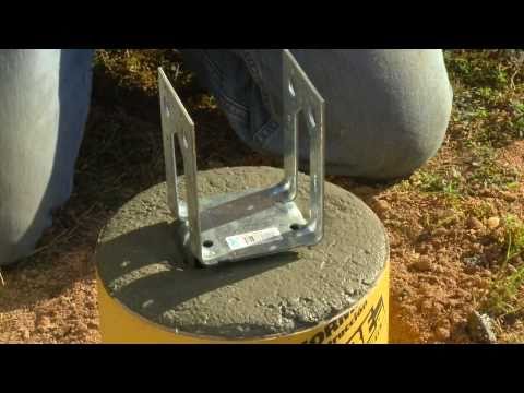 How to Build Deck Footings with QUIKRETE® - YouTube