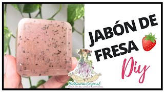 Como hacer tu propio jabón de fresa 🧼🍓 DIY