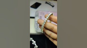 50 pointer Diamond Bangle | 1 carat Diamond Bangle | 50 cent each Diamond Bangle |Single Line Bangle