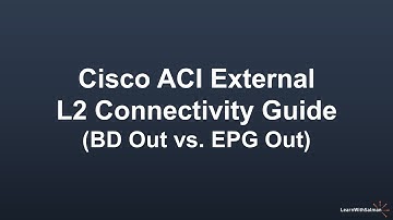 Cisco ACI External L2 Connectivity Guide