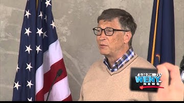 Bill Gates visits Cornell University to dedicate new Computer and Information Science Hall
