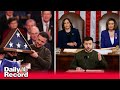 Volodymyr Zelensky says Ukraine 'will never surrender' during historic US Congress visit