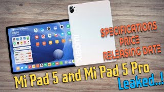 Xiaomi Mi Pad 5 and Mi Pad 5 Pro Leaked..!