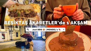 Beşiktaş’ta Ne Yenir / Nereye Gidilir ? | Just BBQ 🍔 MENDEL’s 🍫 #akaretler #vlog Resimi