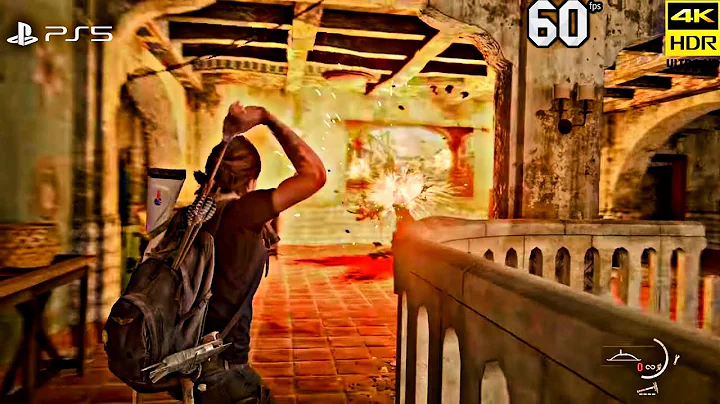 Ellie clears the Rattlers with Fire Arrows | The Last of Us 2 Remastered | PS5 (4K 60 FPS HDR)