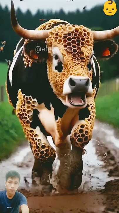 penyelamatan sapi yang di penuhi sarang lebah madu di kulitnya #sapi #humanity #pets #rescueanimals