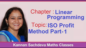 Class 12 Maths- Iso Profit Method Part-1