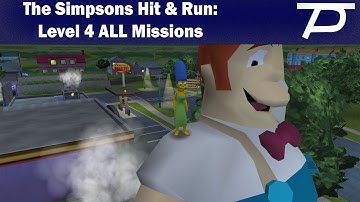 The Simpsons Hit & Run: Level 4 ALL Missions