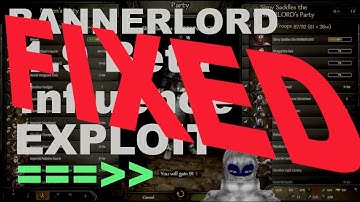 [Fixed in Beta v1.0.2] Influence Exploit in 1.9 Beta  Mount & Blade II: Bannerlord