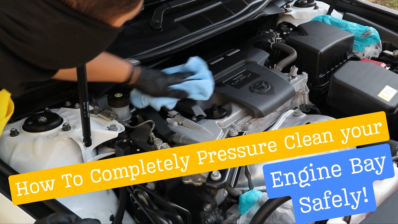 How to Completely Pressure Clean your Engine bay Safely! - YouTube