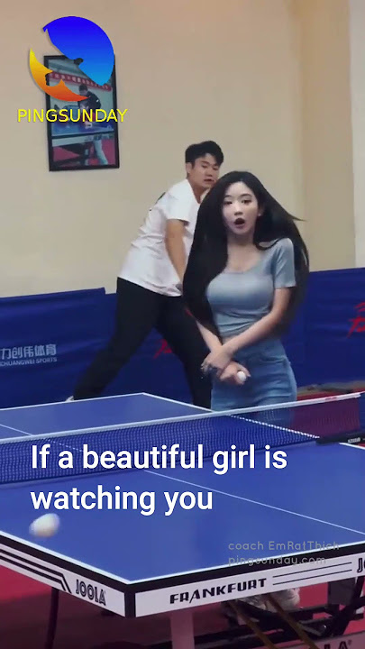 gadis cantik melihatmu bermain tenis meja #shorts