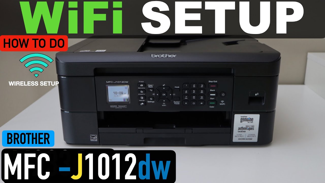 Brother Mfc J1012dw Wifi Setup Connect To Wireless Network Using