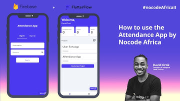 Attendance App built with FlutterFlow (Demo video of Version 0.1)