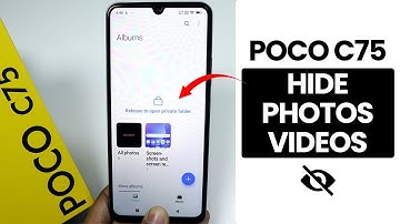 How to Hide Photos & Videos In Poco C75 -  Private Album Settings