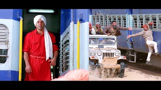 Sunny Deol Ne Aatankvadiyon Ko Chalti Train Main Latkakar Maara | Jaal The Trap | Hindi Movie Scene