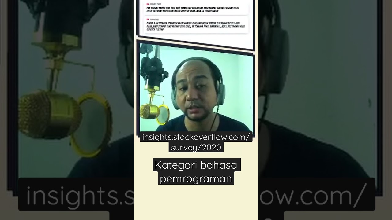 Cuplikan video: #shorts rangkuman hasil #insights #stackoverflow #2020 kategori bahasa pemrograman