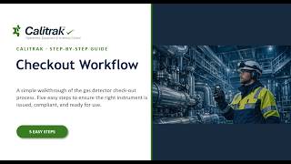 Calitrak · Step-by-Step Guide: Checkout Workflow