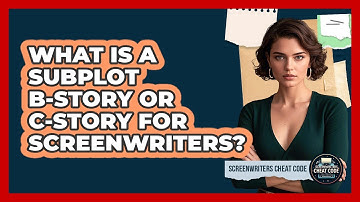 What Is A Subplot B-story Or C-story For Screenwriters? - Screenwriter