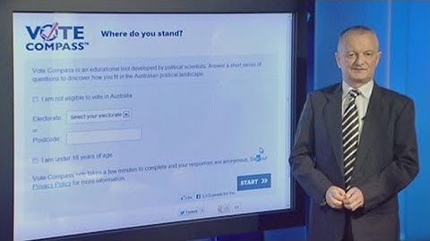 Antony Green explains how to use policy application Vote Compass