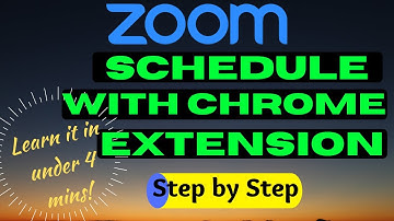 How to Schedule Meeting in Zoom Using the Chrome Extension