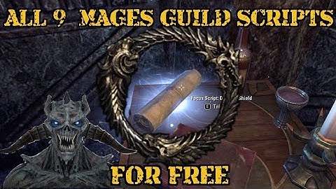 ESO mages guild scripts locations