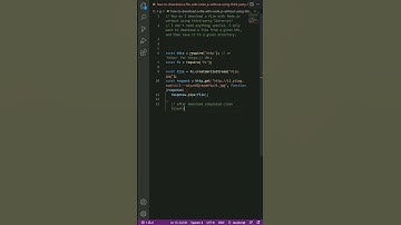 javascript - How to download a file with Node.js (without using third-party libraries)?