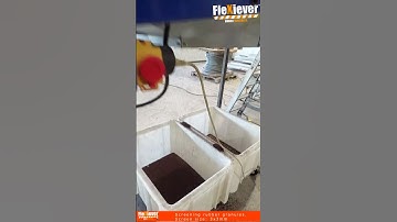 FleXiever Mini Screener with hopper screening rubber granules