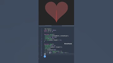 Heart animation in P5.JS | coding status #coding #javascript #technology #tutorials