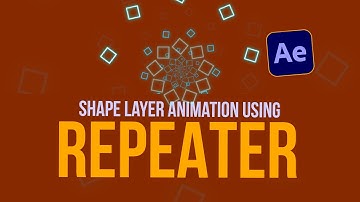 shape layer animation using repeater in after effects
