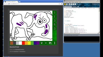 MonsterPaint - my first assignment for the Creative Programming for Digital Media and Mobile Apps