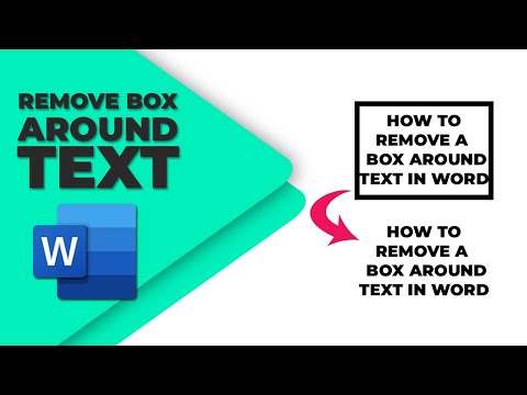 How to remove a box around text in Word - The Graphic Home