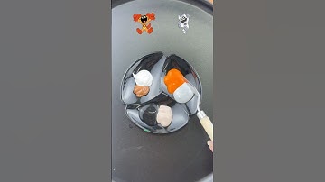 Guess the mixed Smiling Critters #satisfying #colormixing