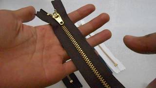 Resleting Zipper Gigi Besi Gold YKK 20 cm - 8 inch Close End