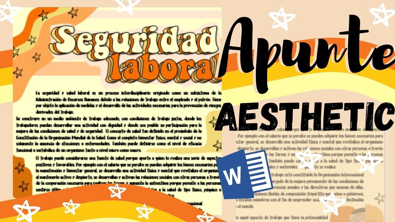 Apuntes Bonitos en Word// Aesthetic// Fernanda? - YouTube