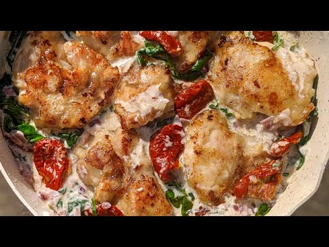 La nourriture prfre de mon mari  Dner rapide et facile ! Poulet  l39Italienne crmeux